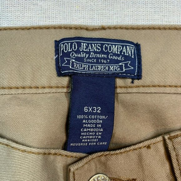 Polo Ralph Lauren Womens Pants Size 6 32x38 Khakis Tan Brown Beige - Picture 6 of 6